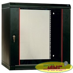 ЦМО! Шкаф телеком. настенный разборный 12U (600х520) дверь стекло,цвет черный (ШРН-Э-12.500-9005) (1 коробка)