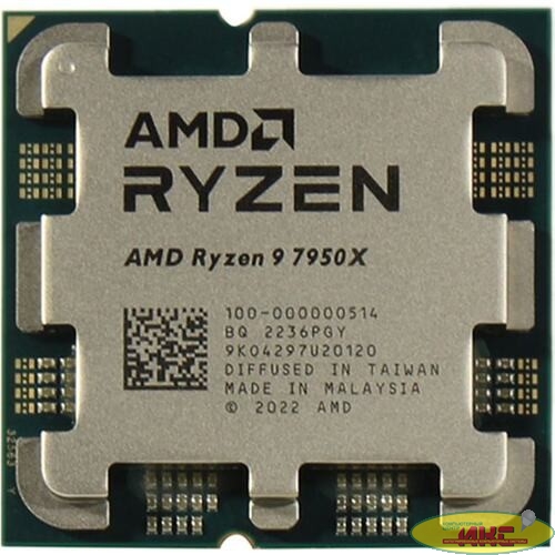 CPU AMD Ryzen 9 7950X BOX (100-100000514WOF) (4.5GHz/AMD Radeon, без кулера) 