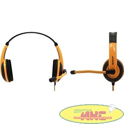 Defender Warhead G-120 черный + оранжевый, кабель 2 м  [64099]