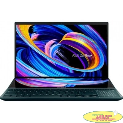 ASUS ZenBook Pro Duo UX582HM-H2069  [90NB0V11-M003T0] Blue 15.6" {OLED Touch i7-11800H/16Gb/1Gb SSD/ RTX 3060 6Gb/noOs}