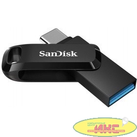 Флеш накопитель 64GB SanDisk Ultra Dual Drive Go, USB 3.1 - USB Type-C Black