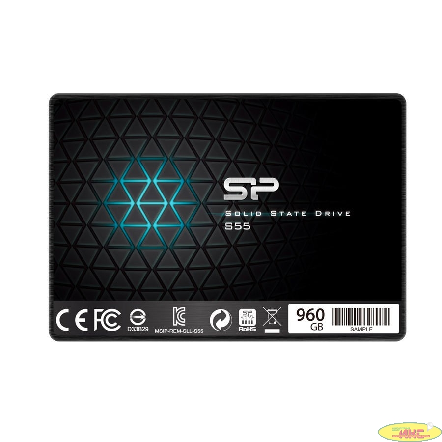 Silicon Power SSD 960Gb S55 SP960GBSS3S55S25 {SATA3.0, 7mm}