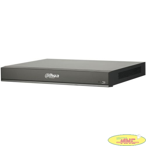 DAHUA DHI-NVR5216-8P-I/L 16-канальный IP-видеорегистратор с PoE, 4K, H.265+, видеоаналитика, входящий поток до 320Мбит/с (до 160Мбит/с с видеоаналитикой), 2 SATA III до 8Тбайт