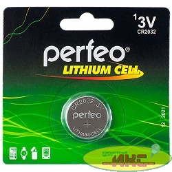 Perfeo CR2032/1BL Lithium Cell (1 шт. в уп-ке)