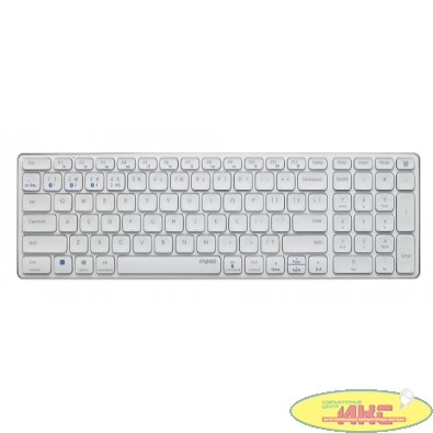 Клавиатура Rapoo E9700M белый USB беспроводная BT/Radio slim Multimedia для ноутбука [14516]