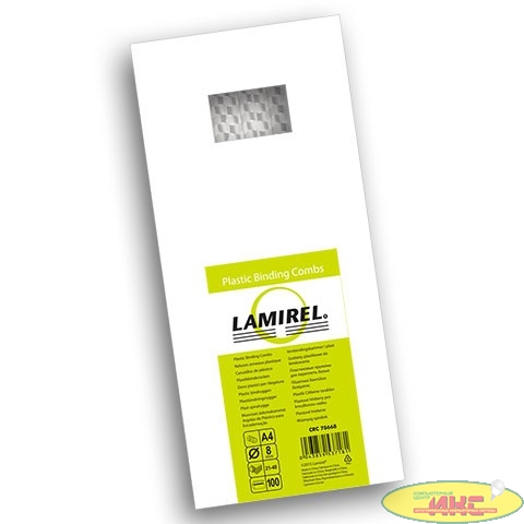 Пружины для переплета пластиковые Lamirel, 10 мм. Цвет: белый, 100 шт в упаковке.