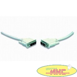 Кабель DVI-D single link Gembird, 1.8м, 19M/19M, экран, феррит.кольца, пакет [CC-DVI-6C] 