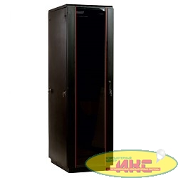 ЦМО! Шкаф телекоммуникационный напольный 42U (800x1000) дверь стекло, цвет чёрный (3 коробки) ШТК-М-42.8.10-1ААА-9005