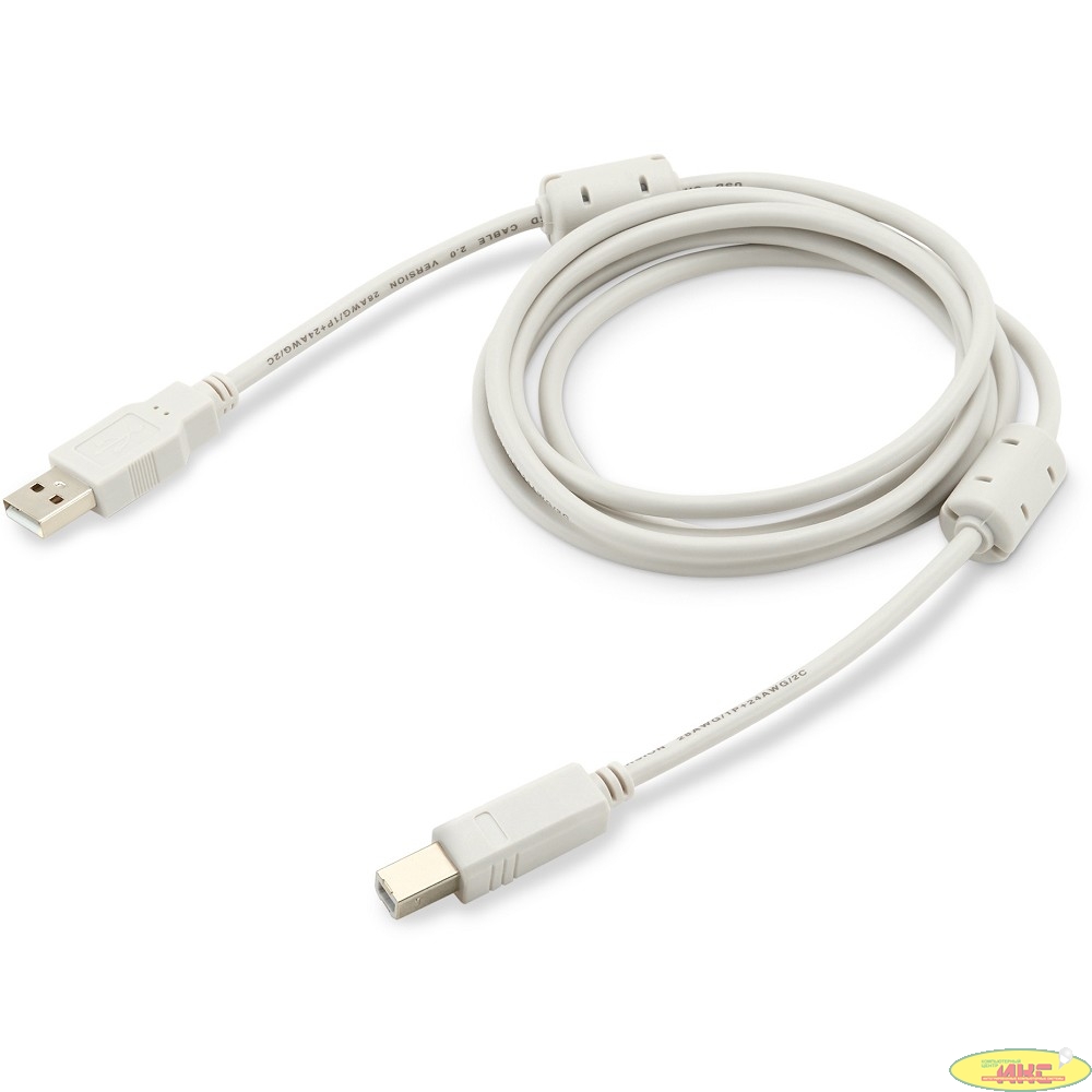 Кабель Buro USB2.0-AM/BM USB A(m) USB B(m) 1.8м серый [USB2.0-AM/BM]
