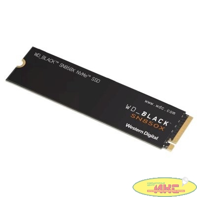 Твердотельный накопитель/ WD SSD Black SN850X, 4.0TB, M.2(22x80mm), NVMe, PCIe 4.0 x4, 3D TLC, R/W 7300/6600MB/s, IOPs 1 200 000/1 100 000, TBW 1200, DWPD 0.3 (12 мес.)