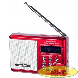 Perfeo мини-аудио Sound Ranger, FM MP3 USB microSD In/Out ридер, BL-5C 1000mAh красный (PF-SV922RED)