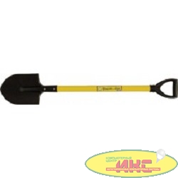 FIT 77214 Лопата штыковая ЛКМ с желтым металлизированным черенком и V-ручкой 185мм