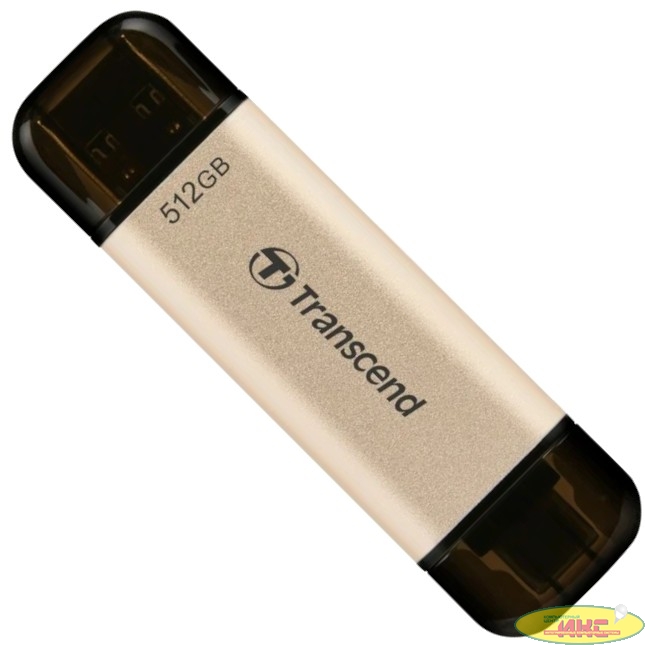 Флеш-накопитель Transcend USB Накопитель Transcend 256GB, JETFLASH USB3.2, TLC, High Speed, Type-C и Type A  (420/400 МБ/с)