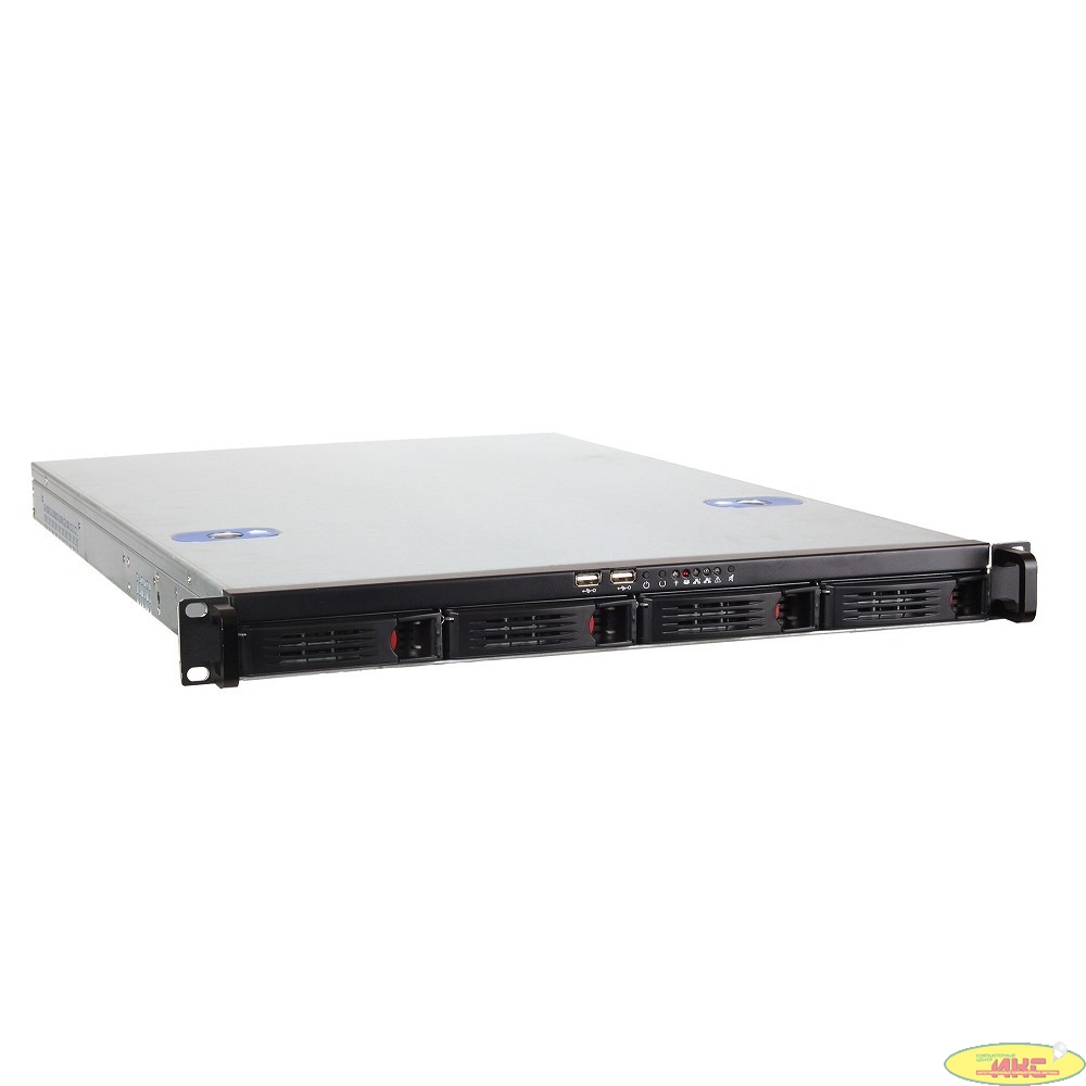 Exegate EX265519RUS Серверный корпус Exegate Pro 1U660-HS04 <RM 19",  высота 1U, глубина 660, БП 350DS, 4xHotSwap, USB>
