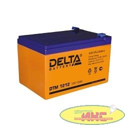 Delta DTM 1212  (12 А\ч, 12В) свинцово- кислотный аккумулятор  