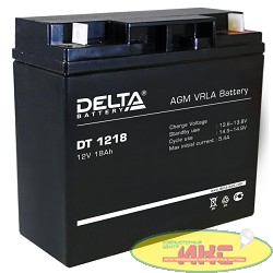 Delta DT 1218 (18 А\ч, 12В) свинцово- кислотный аккумулятор  