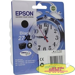 EPSON C13T27114020/4022 Singlepack Black 27XL DURABrite Ultra Ink for WF7110/7610/7620 (cons ink) 1100 стр