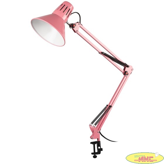 ЭРА Б0052761 Настольный светильник N-121-E27-40W-P Е27 на струбцине розовый 