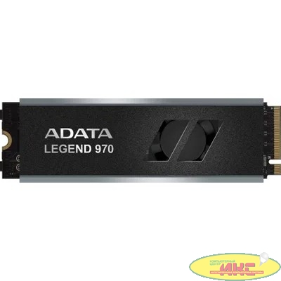 Твердотельный накопитель/ ADATA SSD LEGEND 970, 1000GB, M.2(22x80mm), NVMe 2.0, PCIe 5.0 x4, 3D NAND, R/W 9500/8500MB/s, IOPs 1 300 000/1 400 000, TBW 700, DWPD 0.38, with Heat Sink (5 лет)