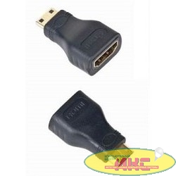 Gembird Переходник HDMI-miniHDMI  19F/19M, золотые разъемы, пакет [A-HDMI-FC]