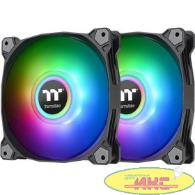 Pure Duo 12 ARGB Sync Radiator Fan 2 Pack/Fan/12025/PWM 500~1500RPM/18 LED/5V addressable/MB SYNC & hardware control/Balck Fan