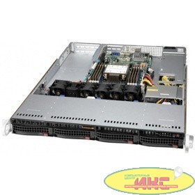 Корпус компьютерный SuperMicro Barebone 1U  WIO  X12SPW-TF, CSE-815TQC-605WB,HF,RoHS