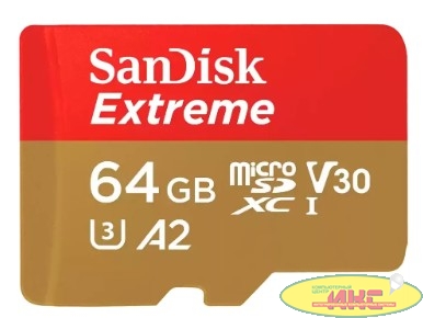 Micro SecureDigital 64Gb Sandisk Extreme (SDSQXAH-064G-GN6MN)