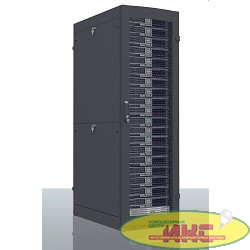 ЦМО! Шкаф серверный ПРОФ напольный 42U (800x1200) дверь перфорированная 2 шт., цвет черный, в сборе (ШТК-СП-42.8.12-44АА-9005)