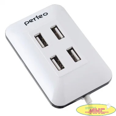 Perfeo USB-HUB 4 Port, (PF-VI-H028 White) белый