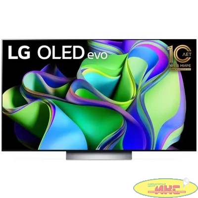 LG 65" OLED65C3RLA.ARUB темно-серый/серебристый {Ultra HD 120Hz DVB-T DVB-T2 DVB-C DVB-S2 USB WiFi Smart TV}