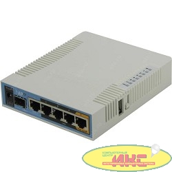 MikroTik RB962UiGS-5HacT2HnT hAP ac Роутер 2.4+5ГГц, 802.11a/b/g/n/ac, 5x Ethernet 1G, 1x SFP