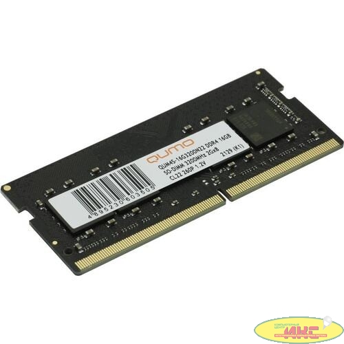 QUMO DDR4 SODIMM 16GB QUM4S-16G3200N22 PC4-25600, 3200MHz OEM/RTL