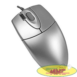 A4Tech OP-620D (U3/S) (серебр.) USB, пров. опт. мышь, 3кн, 1кл-кн [85695]