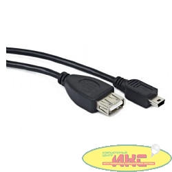 Gembird/Cablexpert  A-OTG-AFBM-002 AF/Mini-BM,  Кабель USB 2.0 OTG , 0.15м, пакет 