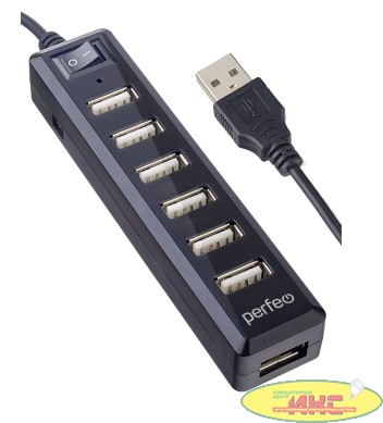 Perfeo USB-HUB 7 Port, (PF-H034 Black) чёрный