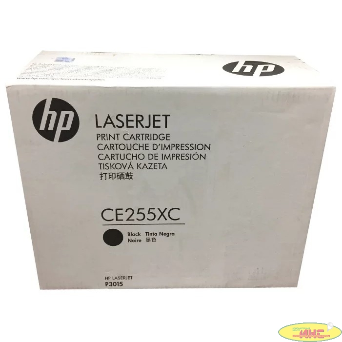 HP Картридж CE255XC 55X лазерный увеличенной емкости (13500 стр) (белая корпоративная коробка)