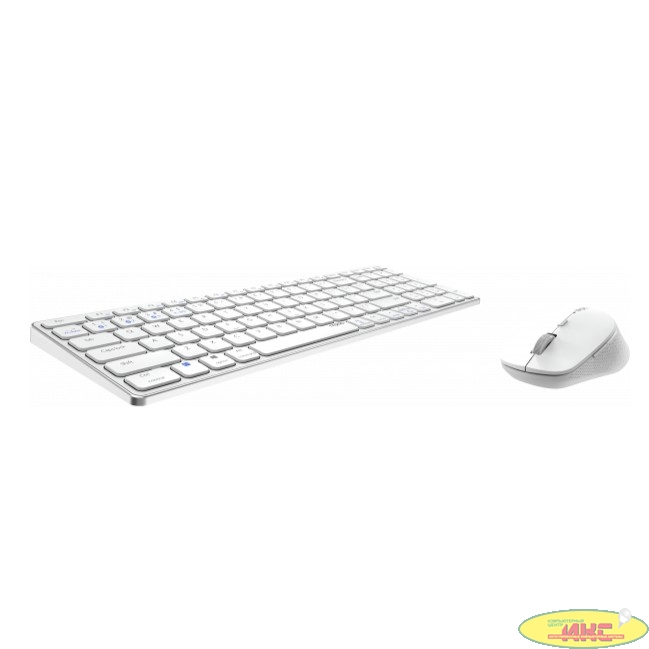 Клавиатура + мышь Rapoo 9700M WHITE клав:белый мышь:белый USB беспроводная Bluetooth/Радио slim Mult [14522]