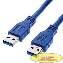 Gembird/Cablexpert Pro CCP-USB3-AMAM-1M, AM/AM, 1м, экран, синий