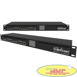 MikroTik RB3011UiAS-RM Маршрутизатор RouterOS License:5,Память:1 GB,Процессор: IPQ-8064 1.4 GHz,Чипсет: QCA8337-AL3C-R,Порты:(10) 10/100/1000 Ethernet ports