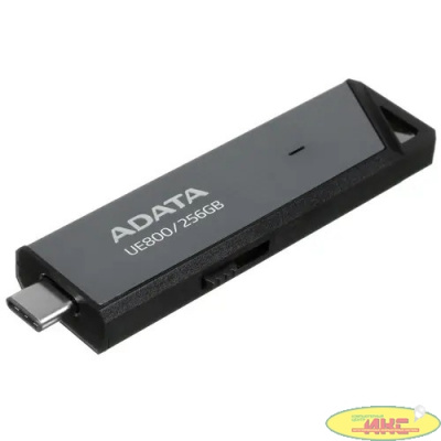 Флешка USB (Type-C) A-Data UE800 256ГБ, USB3.2, серебристый [aeli-ue800-256g-csg]
