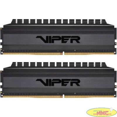 Модуль памяти PATRIOT Viper 4 Blackout Gaming DDR4 Общий объём памяти 64Гб Module capacity 32Гб Количество 2 3200 МГц Множитель частоты шины 16 PVB464G320C6K