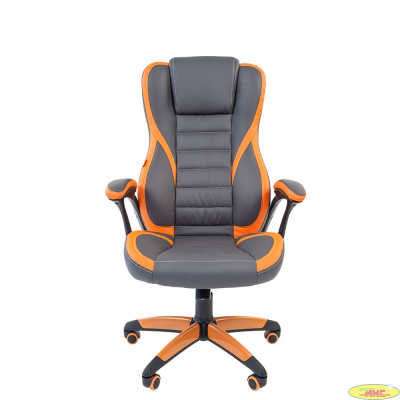 Офисное кресло Chairman   game 22 Россия экопремиум серый/оранжевый (7019435)