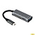 ORIENT JK-329, Type-C USB 3.0 (USB 3.1 Gen1)/USB 2.0 HUB 2 порта: 1xUSB3.0 + 1xUSB2.0 Type-C, SD/microSD CardReader, USB штекер тип C, алюминиевый корпус, серебристый (31239)