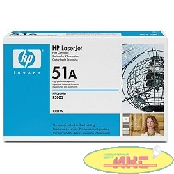 HP Q7551A Картридж ,Black{LaserJet P3005/M3027mfp/M3035mfp, Black, (6500 стр.)}