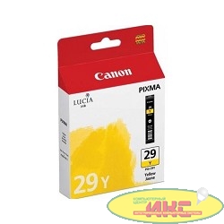 Canon PGI-29Y 4875B001 Картридж для Pixma Pro 1, Желтый, 290стр.