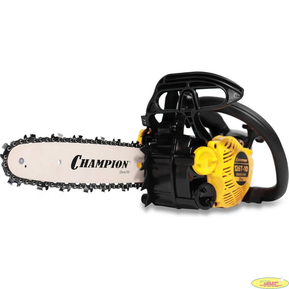 CHAMPION Бензопила 126T-10 { 1,15кВт 25см? 2,4кг }