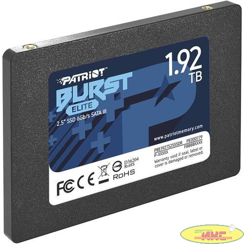 Накопитель SSD Patriot SATA III 1920Gb PBE192TS25SSDR Burst Elite 2.5"