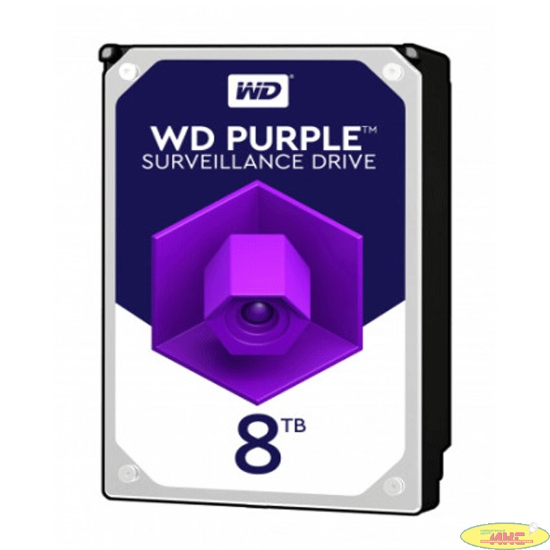 8TB WD Purple (WD82PURX) {Serial ATA III, 7200- rpm, 256Mb, 3.5"}