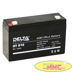 Delta DT 612 (12А\ч, 6В) свинцово- кислотный аккумулятор  