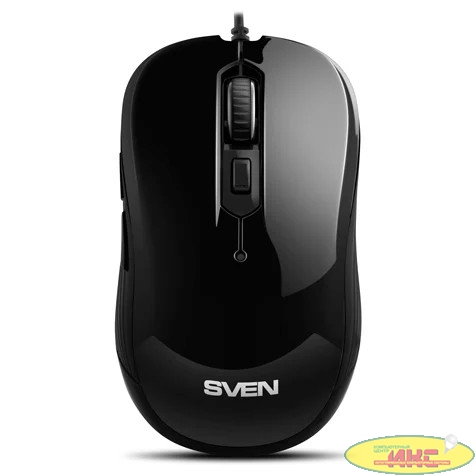 Мышь Sven RX-520S чёрная (бесшумн. клав, 5+1кл. 3200DPI, блист)